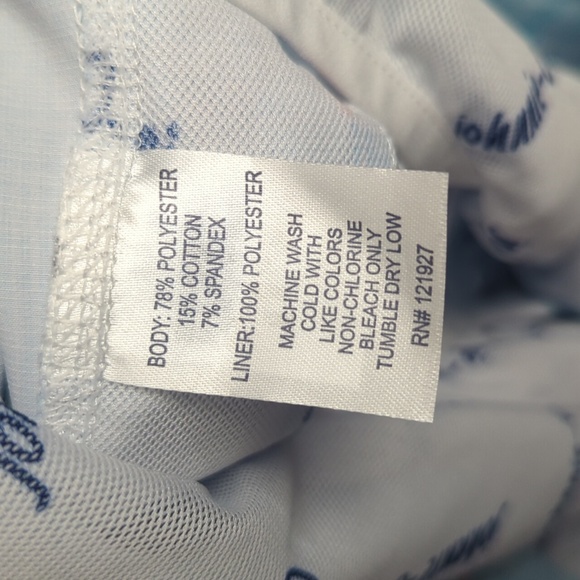 Johnnie-O Swim Trunks Men's XXL Blue Baja Toma Shorts Crawfish NWT - Picture 11 of 13